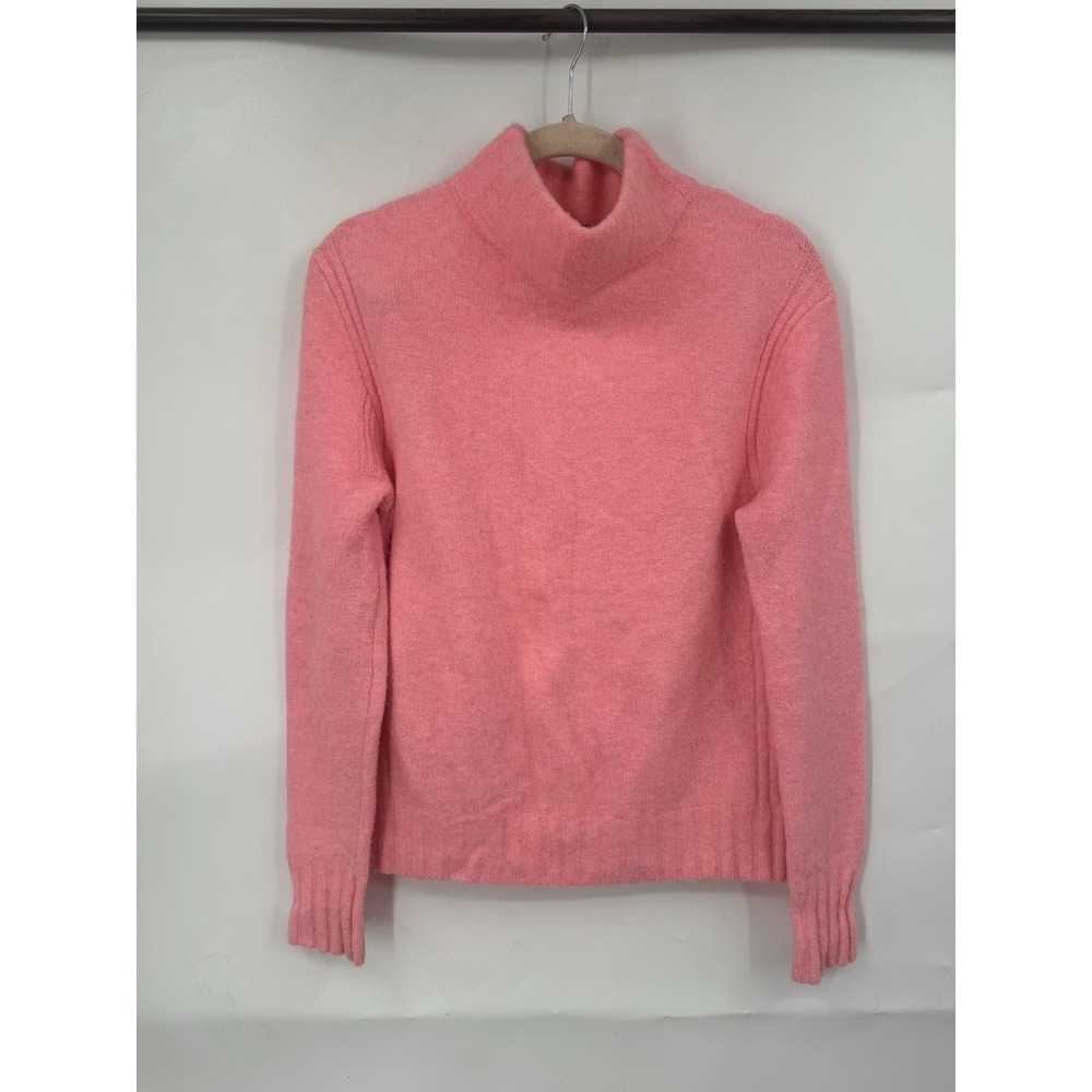 J. Crew Wool Alpaca Blend Turtleneck Sweater Wome S Pink Preppy Minimalist Indie